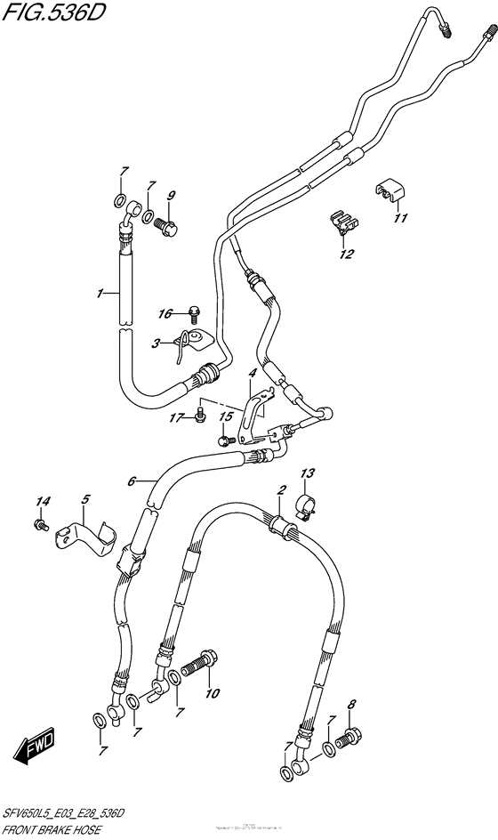 Front Brake Hose (Sfv650Al5 E28)