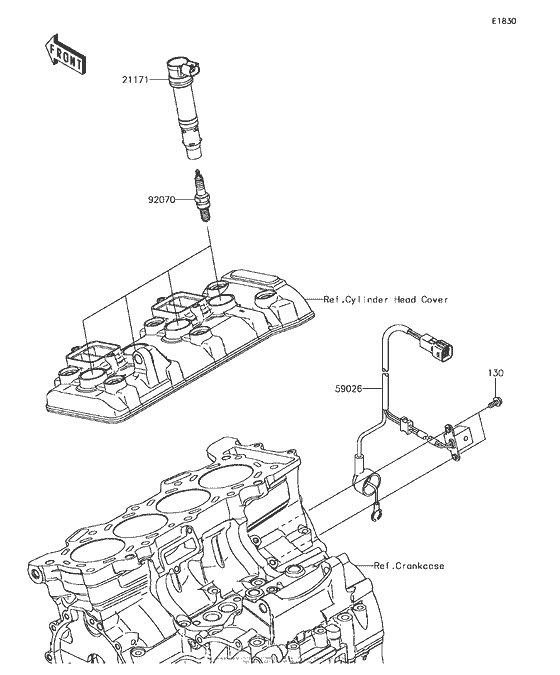 ZX636 Система зажигания