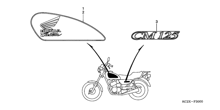 CM125C Наклейка