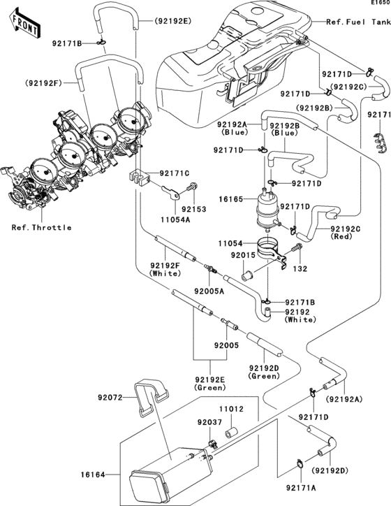 ZX1400 Fuel evaporative system(1 / 2)(ca)