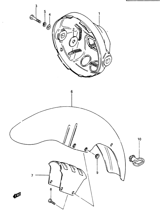 Headlamp housing - front fender