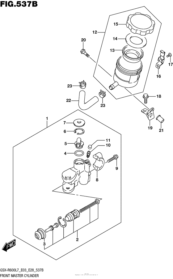 Front Master Cylinder (Gsx-R600L7 E28)