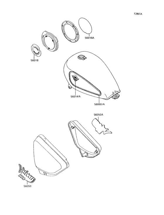 VN750 Наклейки (зеленый  /  синий)