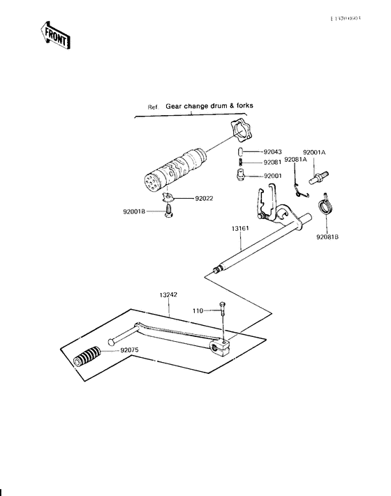 KZ1000 Переключатель передач