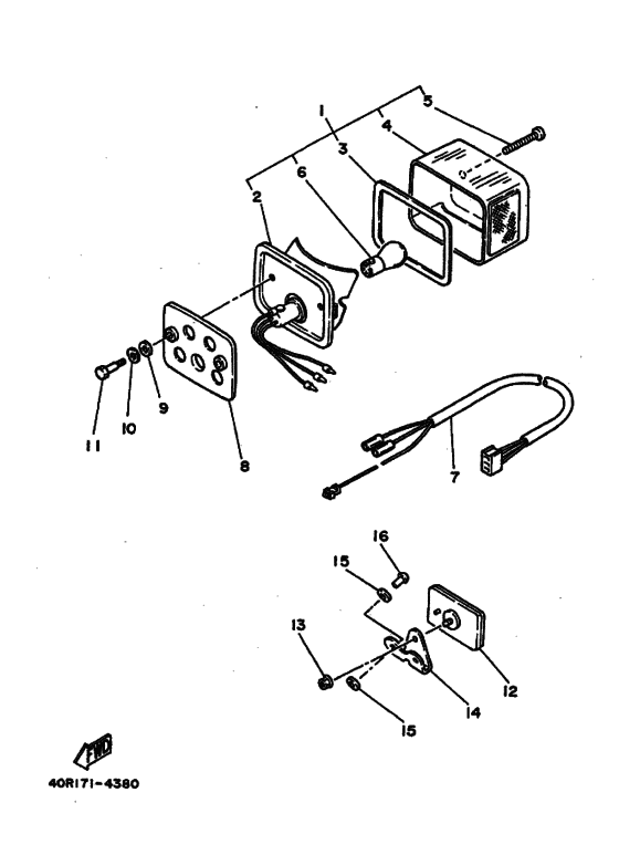 Taillight unit ass`y