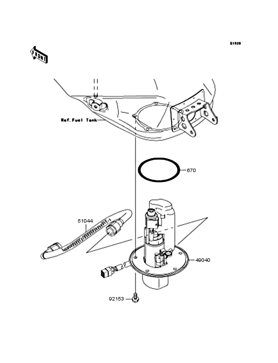 ZX1000 Топливный насос