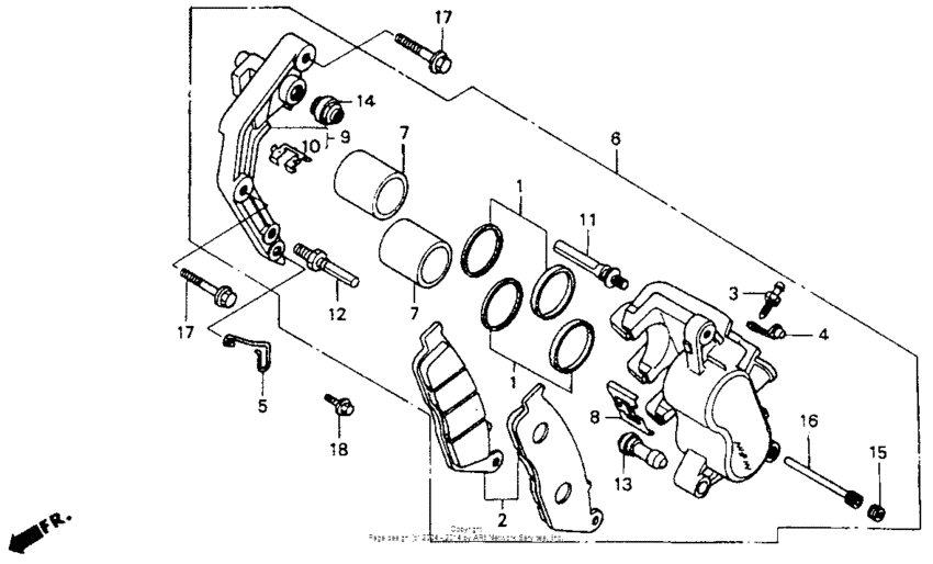 Fr. brake caliper 94