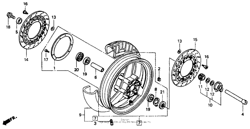 ST1100 (ABS/ TCS) Front wheel 1100a