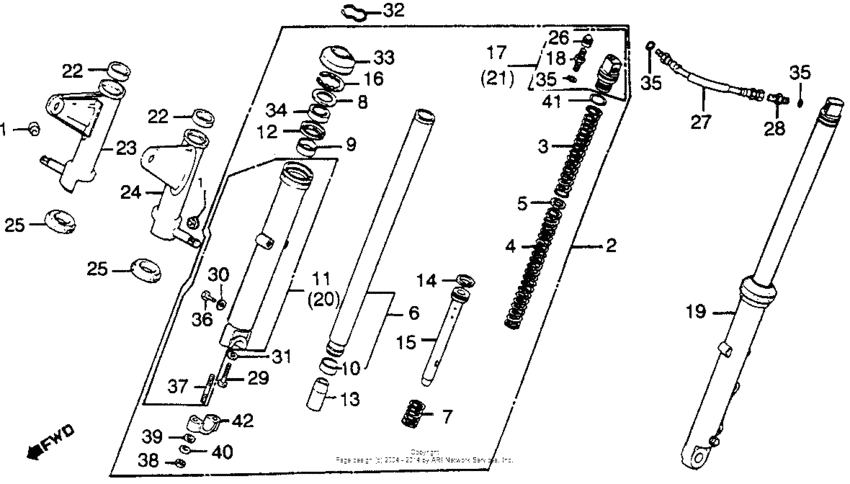 Front fork 81