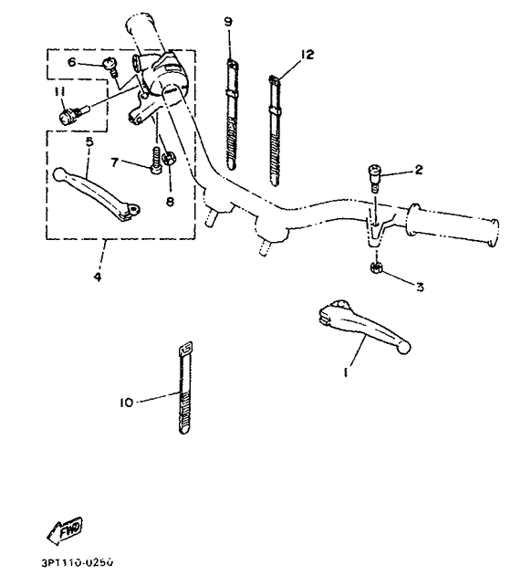 Handle switch. lever