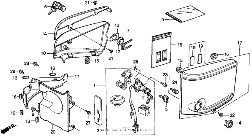 Vt1100c side cover