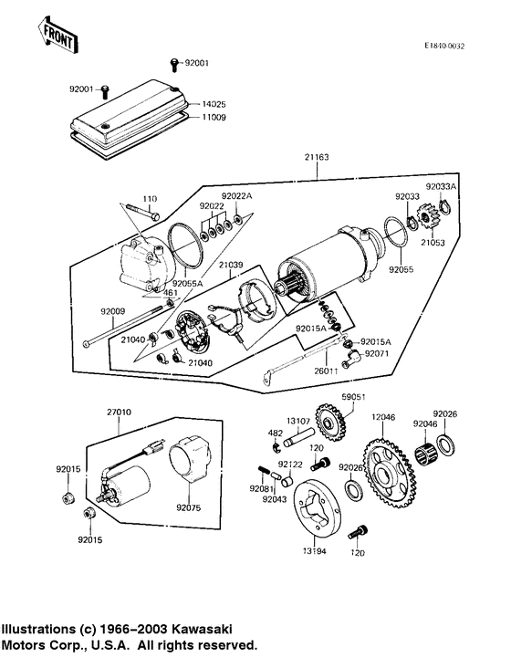 Starter motor/starter clutch