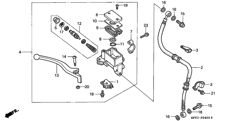 Fr. brake master cylinder