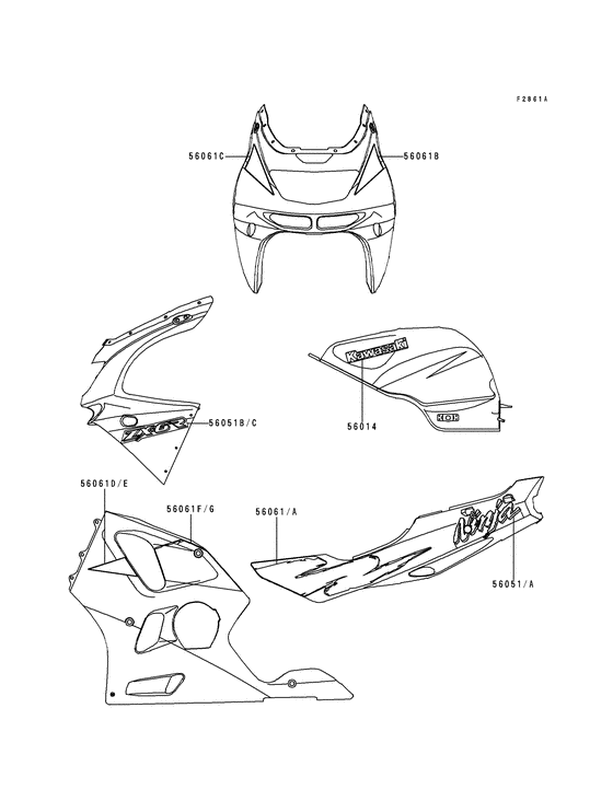 ZX600 Наклейки