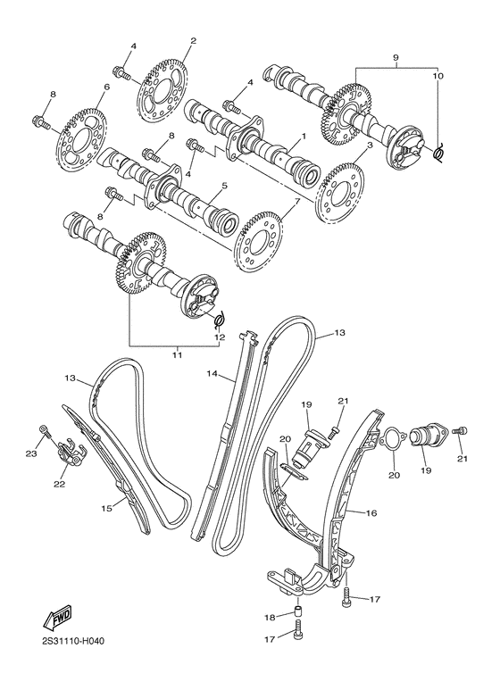VMX17 Camshaft & chain