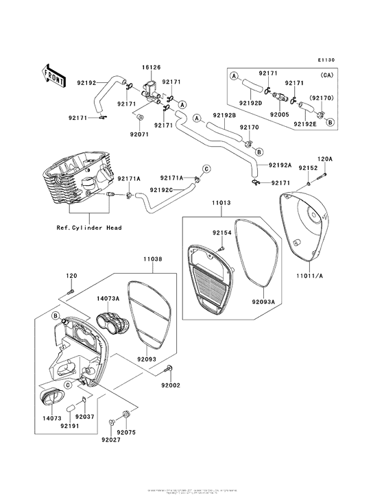 VN900 Воздушный фильтр