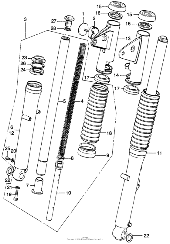 Front fork k7