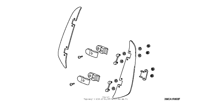 GL1800 (ABS) Windshield air deflector (standard)