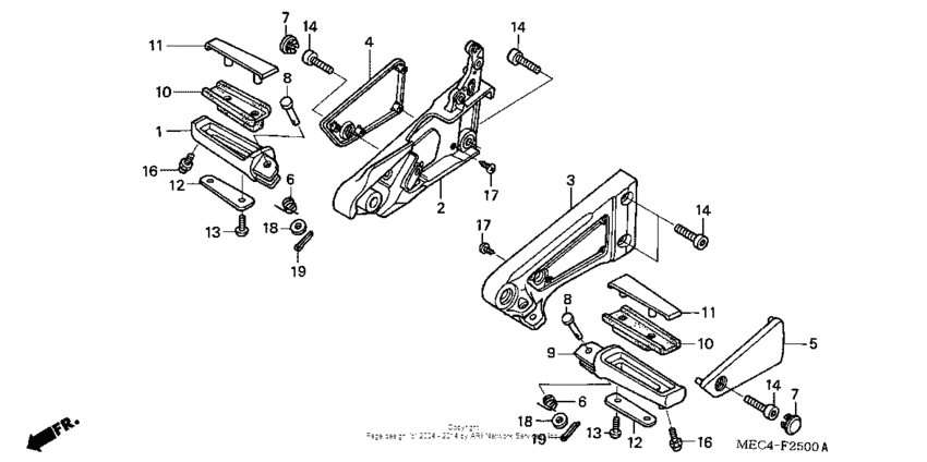 NRX1800D Подножки