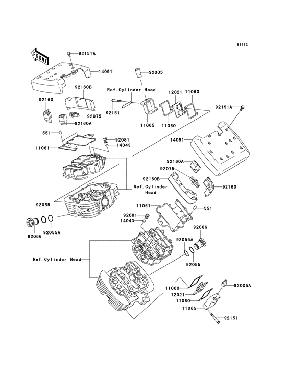 VN1500 Крышка головки цилиндров