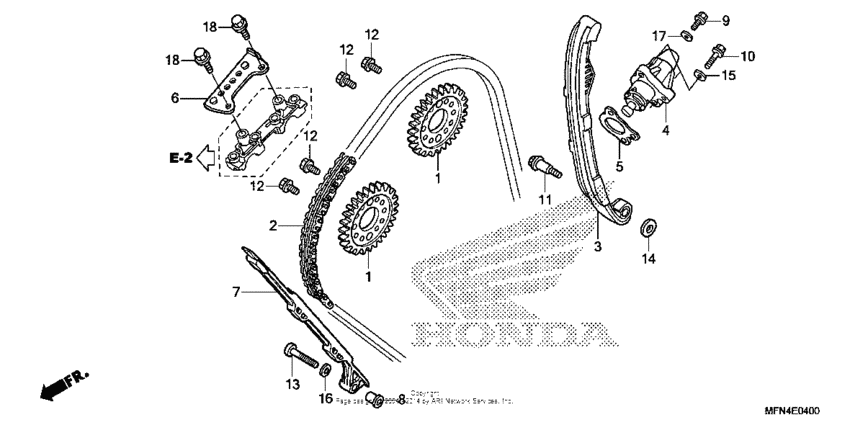 Cam chain + tensioner