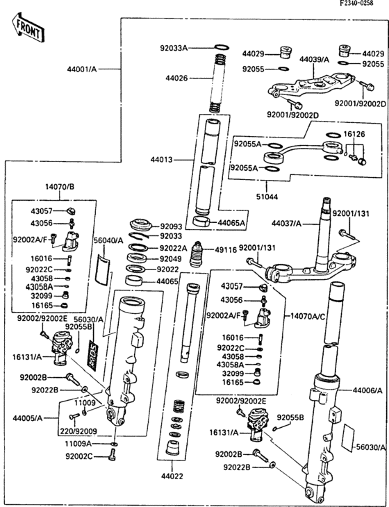 Front fork(1/2)