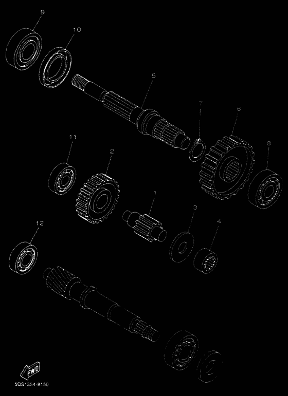 YP125E Трансмиссия