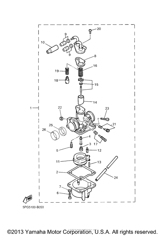PW50R Карбюратор