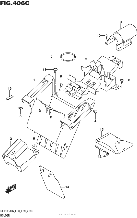 Holder (Dl1000Al6 E33)