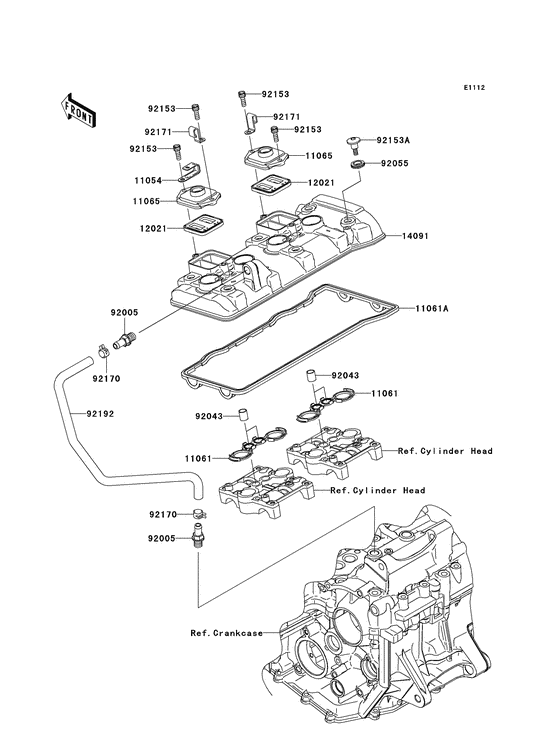 ZX600 Крышка головки цилиндров