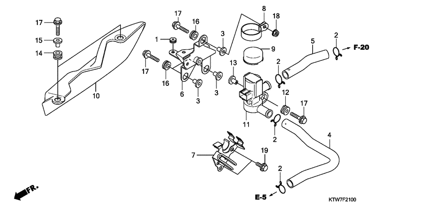 SH300R (ABS) Клапан нагнетание воздуха