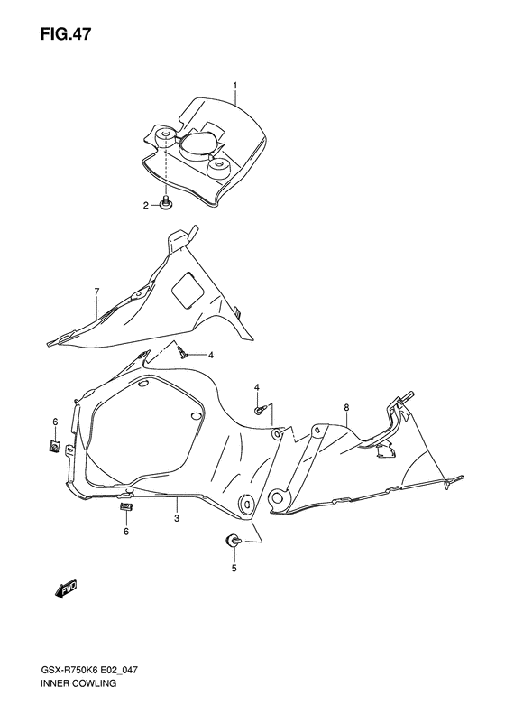 GSX-R750 Inner cowling