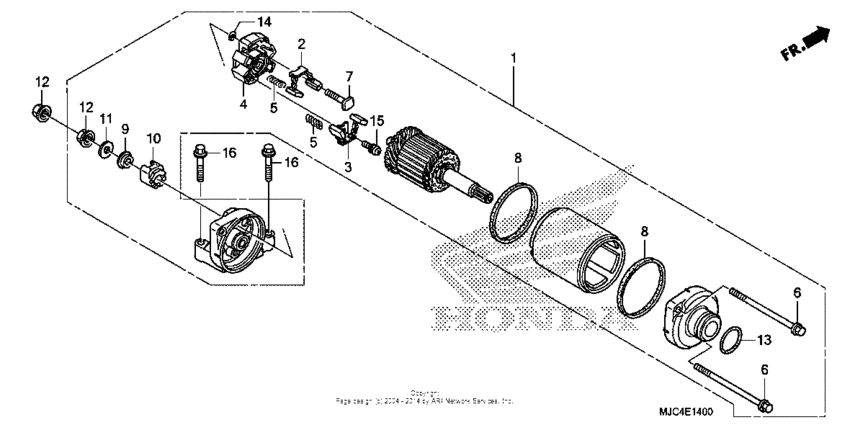 CBR600RR (ABS) Стартер