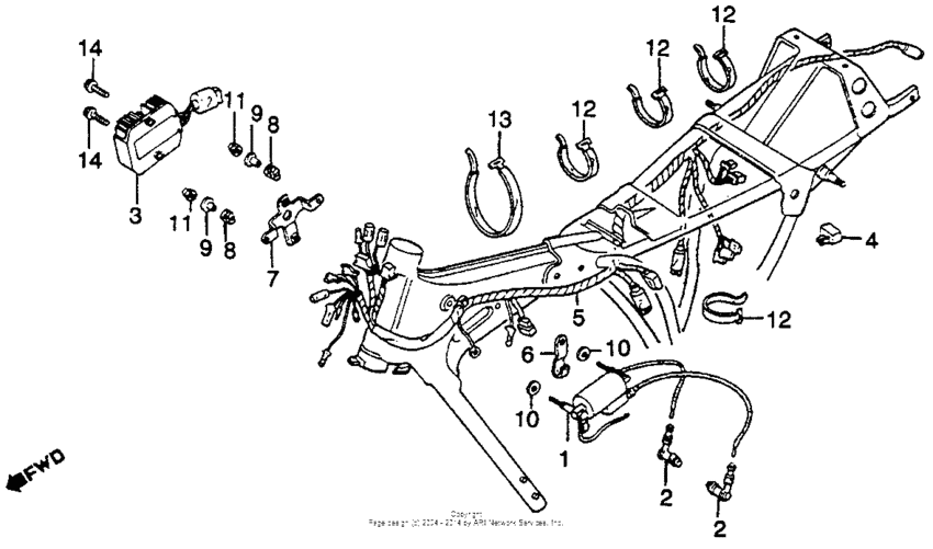 Wire harness + ignition coil