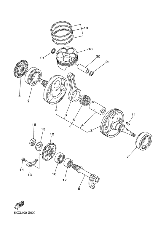 Crankshaft & piston