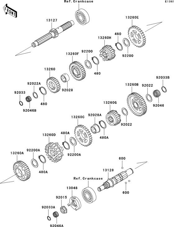 VN1500 Transmission(vn1500-n1 / n2)