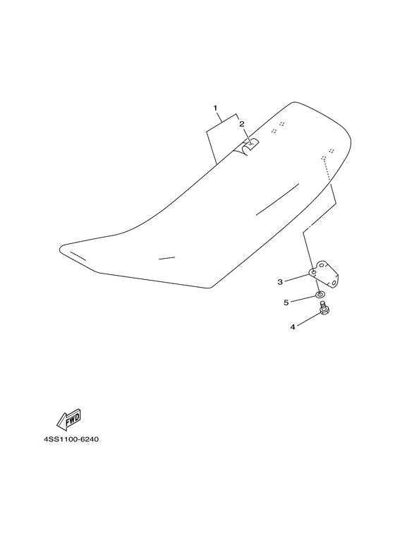 YZ125J Сиденье