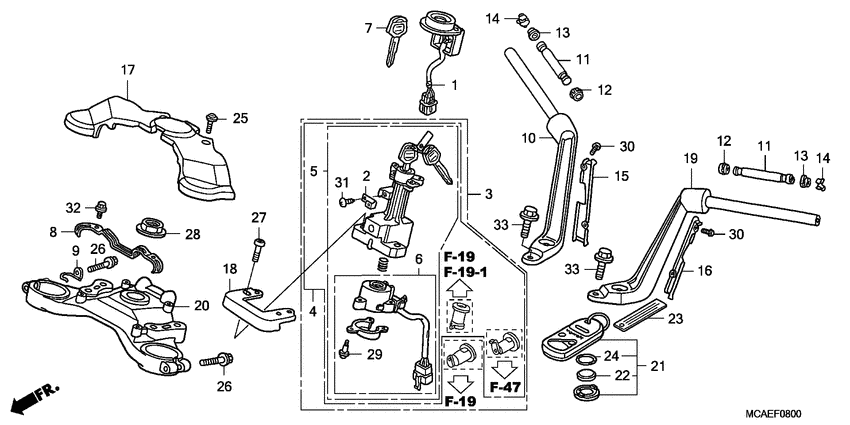 Handle pipe/top bridge