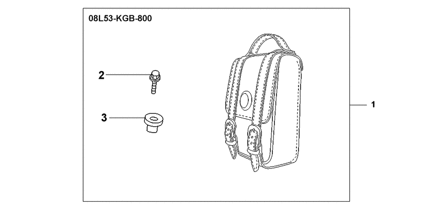 Leather backrest bag