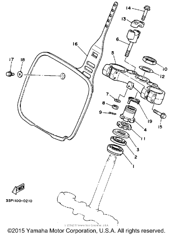 YZ250A Управление