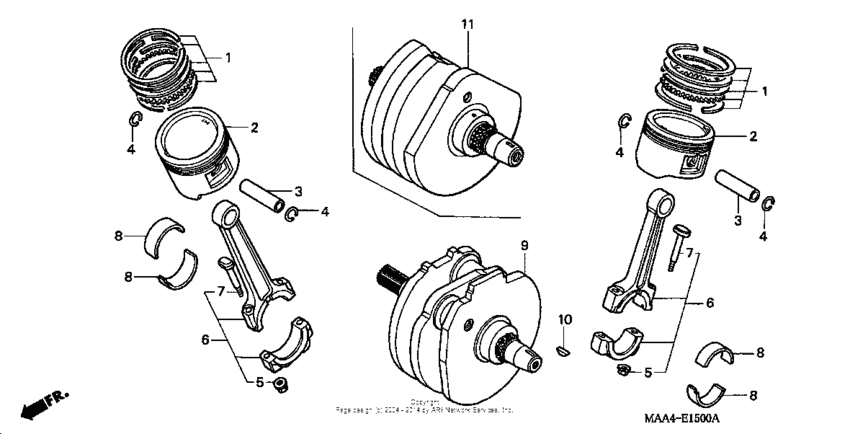 VT1100C Коленвал