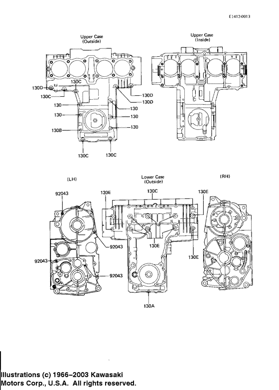 Crankcase bolt & stud pattern