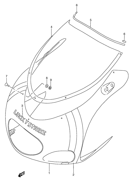 Cowling body