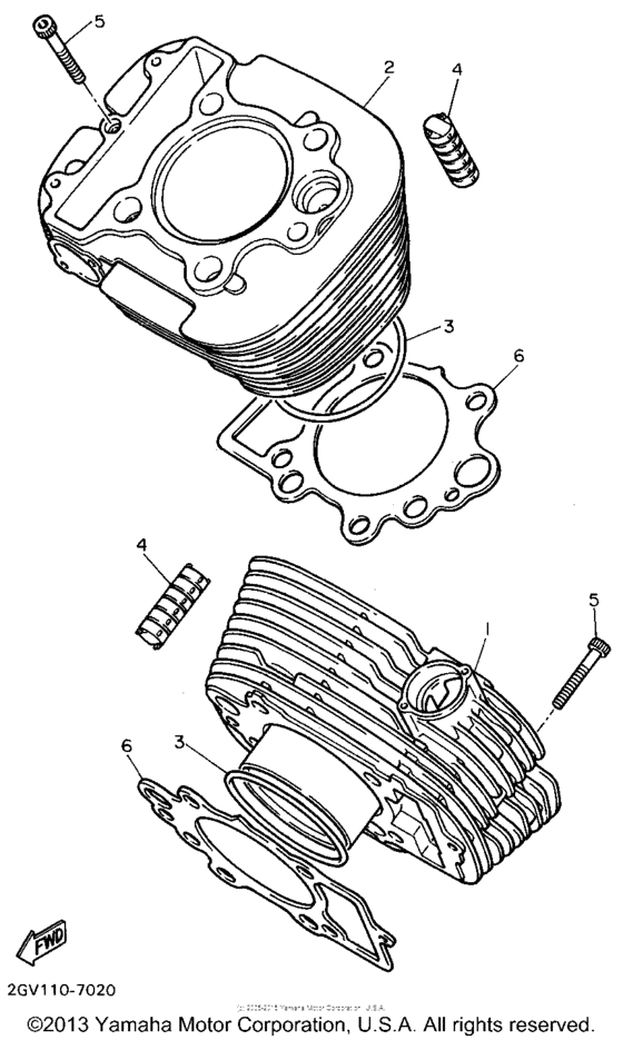 XV535G Цилиндры