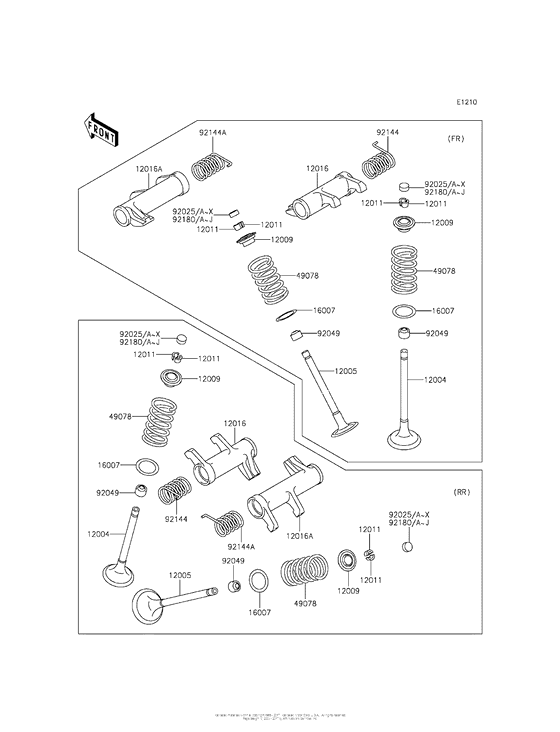 VN900 Клапана