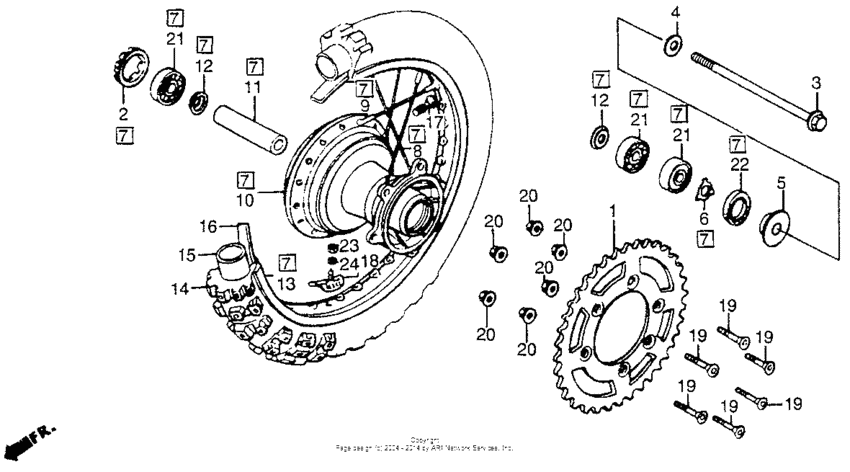 Rr. wheel 84-86