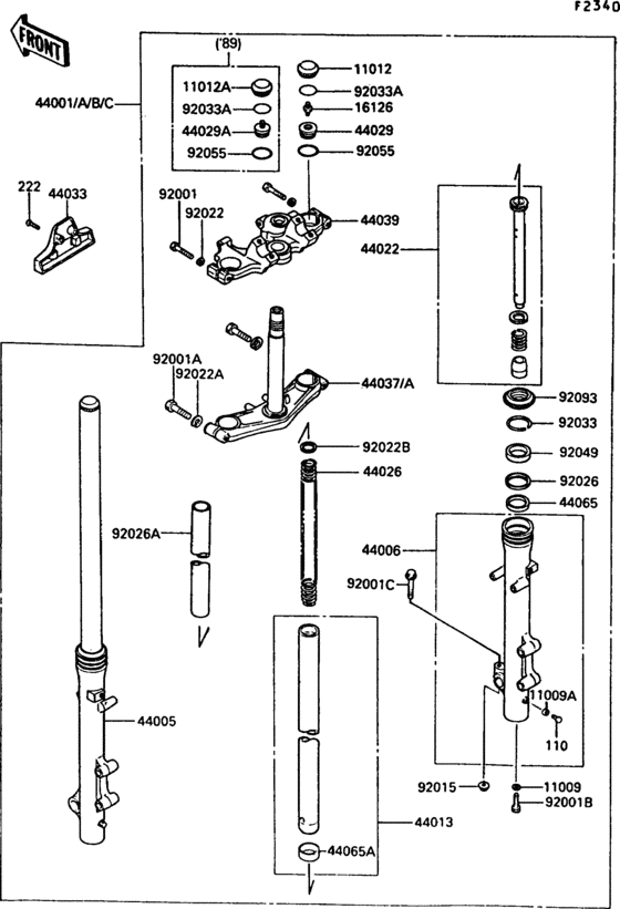 Front fork(1/2)