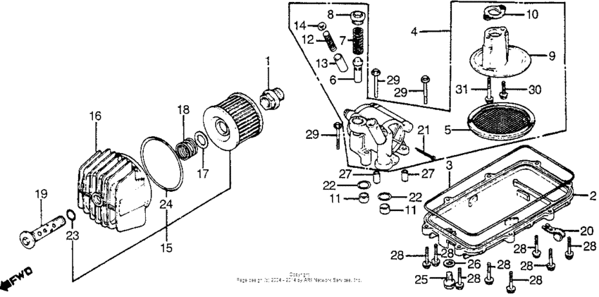 Oil filter + oil pump