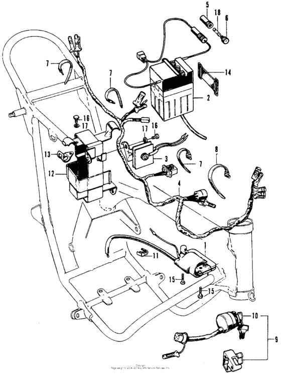 Wire harness + battery