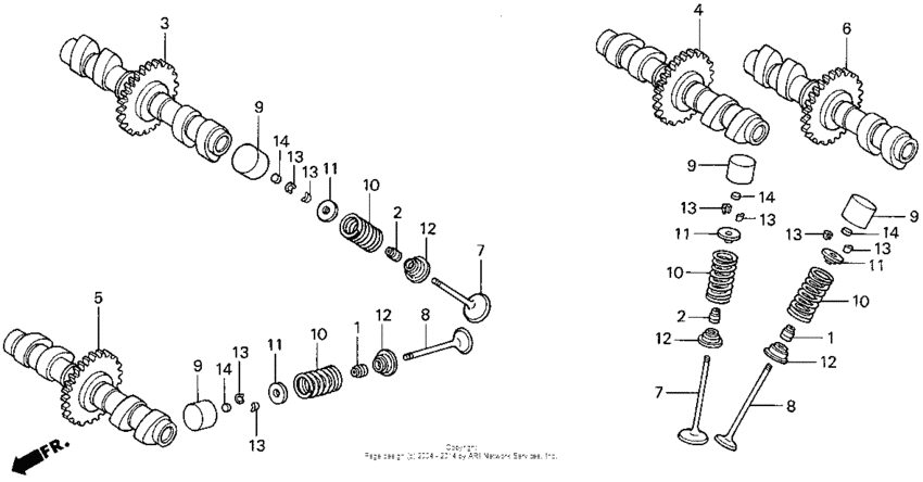 VF750CD Распределительный вал